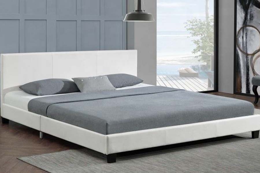 1864 Modern Simple Design PU Leather Bed Upholstered Bed