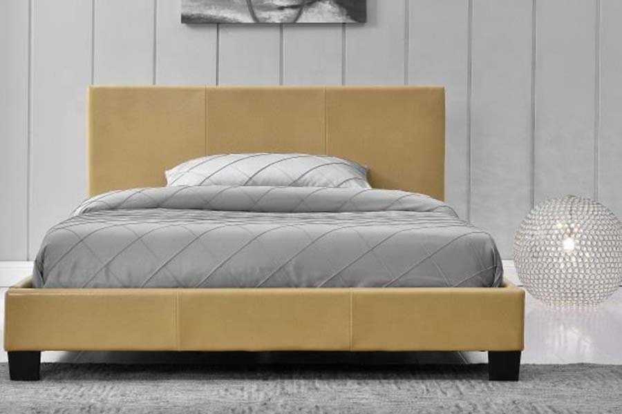1864 Modern Simple Design PU Leather Bed Upholstered Bed