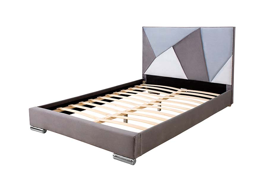 1571 Synthetic Leather Single Bed Color-coded Headboard Kids Beds