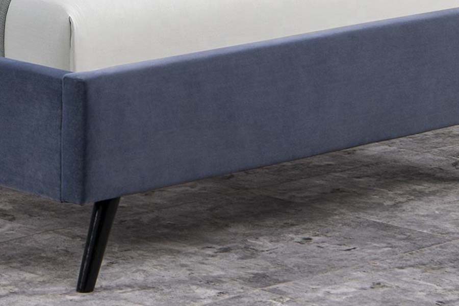 1663 Double Tufted Velvet Wood Bed Upholstered Bed