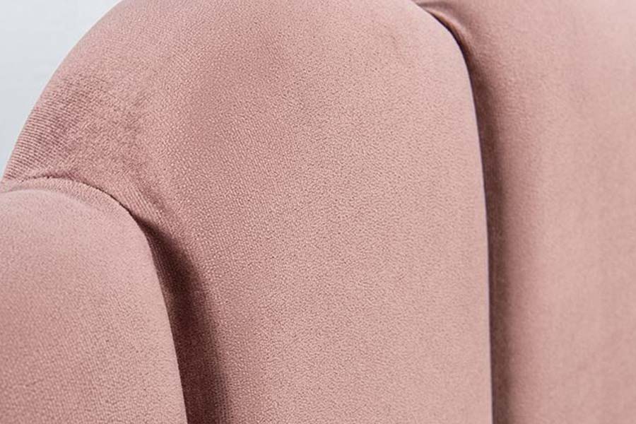 1655 Pink Linen Fabric Platform Bed Upholstered Bed