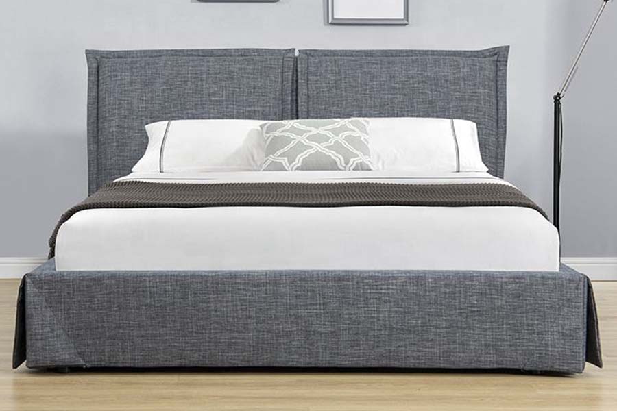 1530 Linen Fabric Upholstered Beds Upholstered Storage Bed Frame