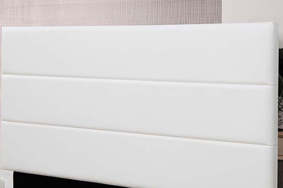 1639 Square Block Headboard Panel Upholstered Bed
