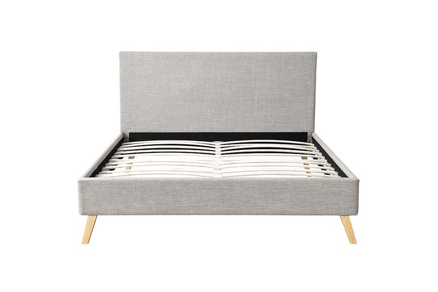 1525 Double Size Wooden Frame Soft Upholstery Upholstered Bed