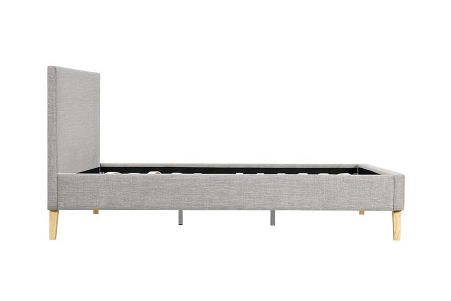 1525 Double Size Wooden Frame Soft Upholstery Upholstered Bed