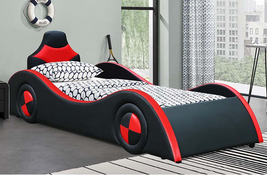1510 Leather Bed Cool Shape Car Beds para sa mga Bata