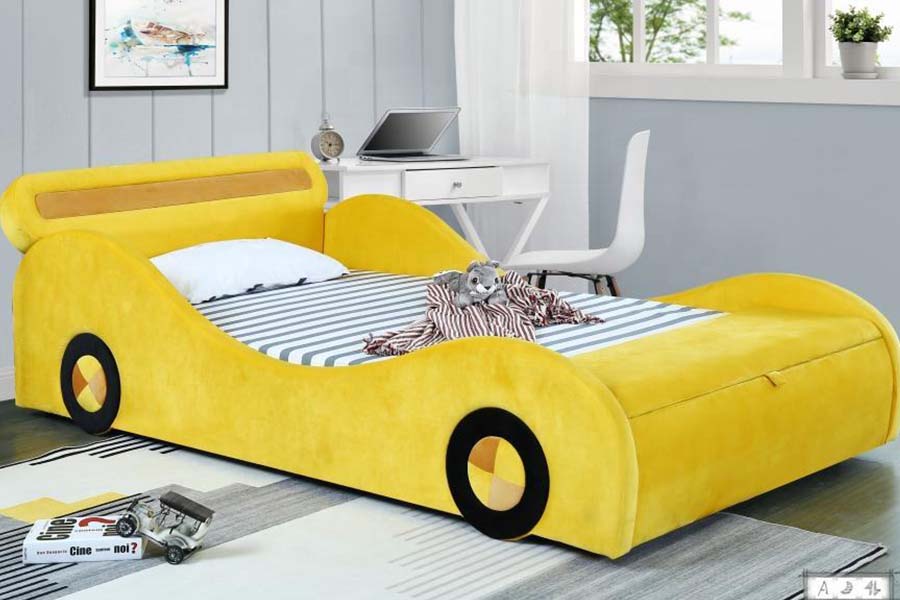 1497 S-shape Super Racing Car Style Mga Higaan ng Sasakyan para sa Mga Bata