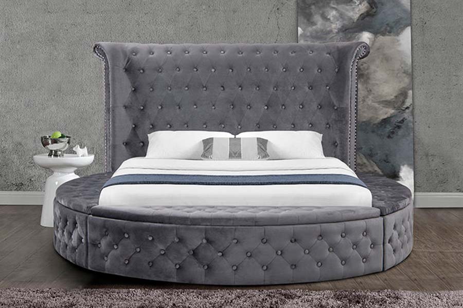 1611 Modern Luxury Upholstered Tufted Bed Upholstered Bed