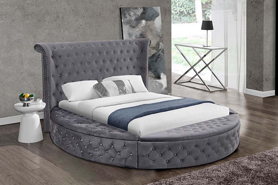 1611 Modern Luxury Upholstered Tufted Bed Upholstered Bed