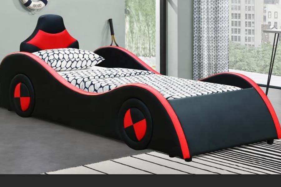 1497 S-shape Super Racing Car Style Mga Higaan ng Sasakyan para sa Mga Bata