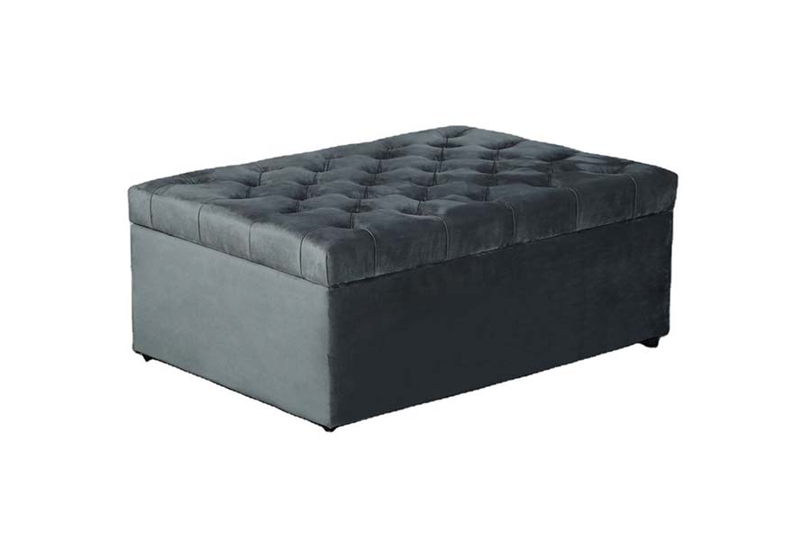 1484 Button Design Upholstered storage ottoman Box