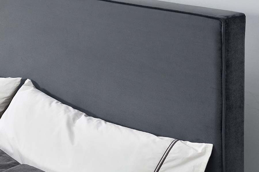 1476 Makukulay na Velvet Fabric Platform Bed Upholstered Bed