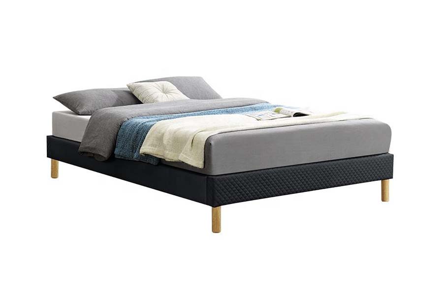 1469 High Bed na may PU Fabric Upholstered Bed