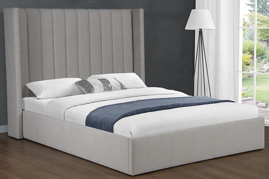 4242 Linen Fabric Lift-Up Storage Upholstered Bed Frame
