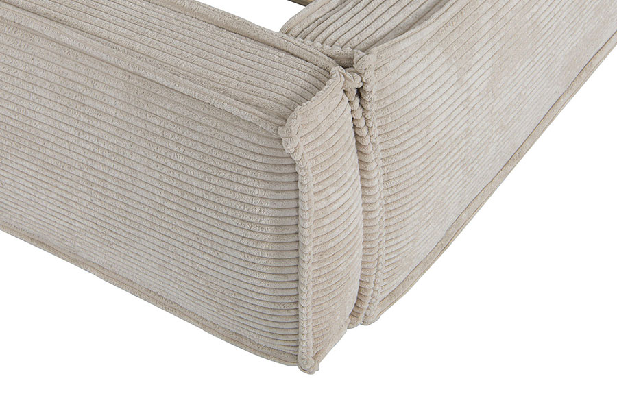 4213 Corduroy Fabric Tofu-Design Upholstered Bed
