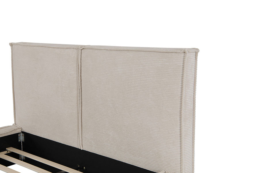 4213 Corduroy Fabric Tofu-Design Upholstered Bed