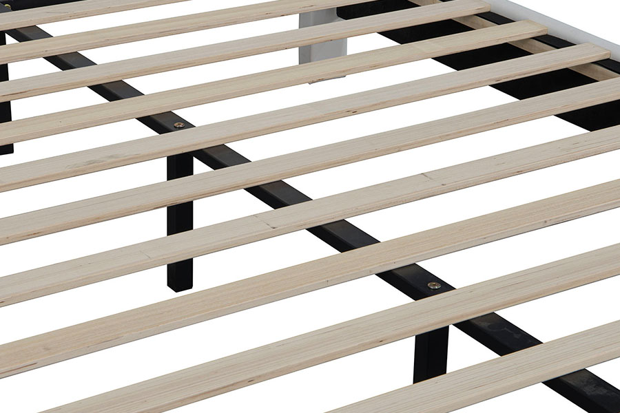 4209 King-Size Adjustable LED Upholstered Bed Frame