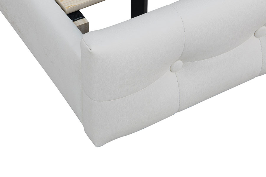 4209 King-Size Adjustable LED Upholstered Bed Frame