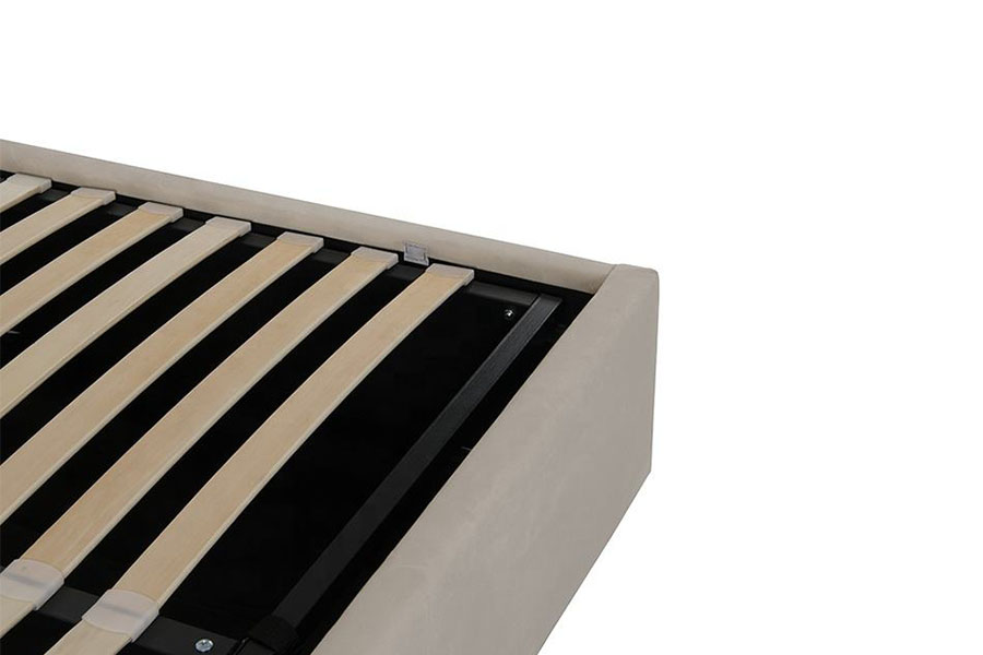 4088 Light Luxury Velvet Ottoman Storage Bed Frame