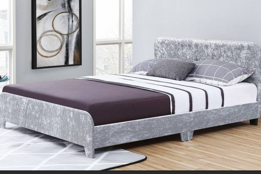 1142-3 Modernong Linen na Tela One-Box Package Upholstered Bed