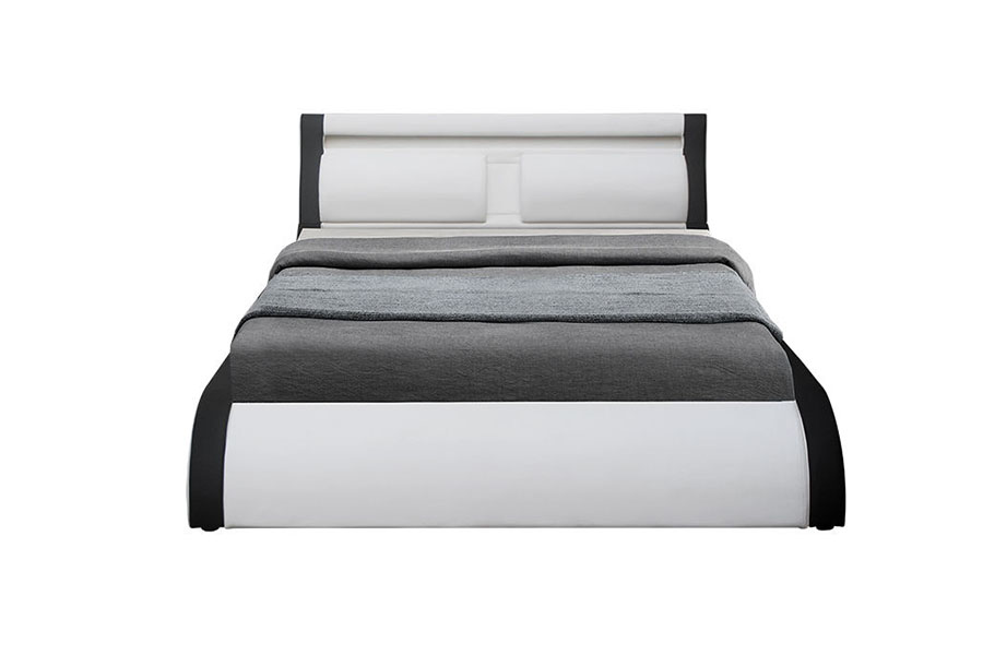 1175-1G Cushion Soft LED Gas Lift Ottoman PU Leather Bed