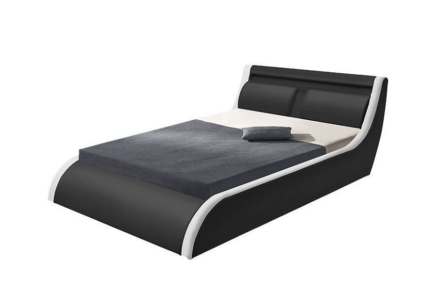 1175-1G Cushion Soft LED Gas Lift Ottoman PU Leather Bed