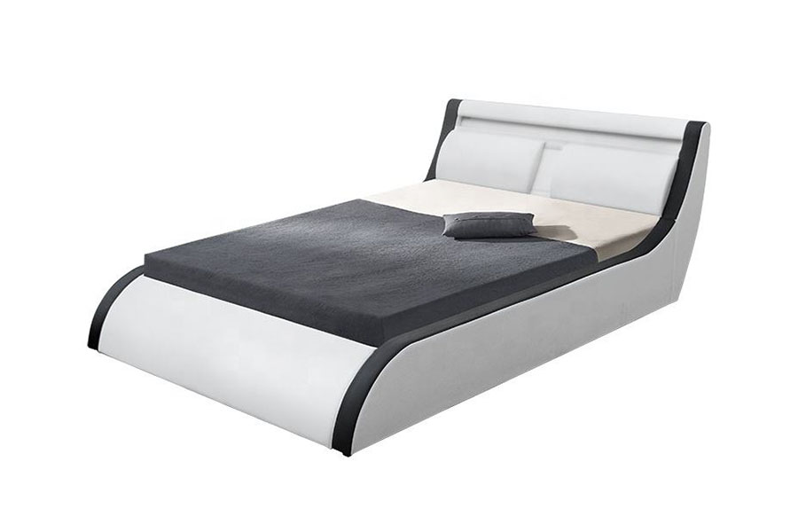 1175-1G Cushion Soft LED Gas Lift Ottoman PU Leather Bed