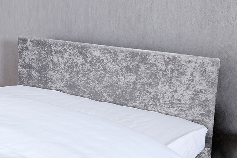 1166G King Ottoman Gas Lift PU Velvet Storage Bed Frame