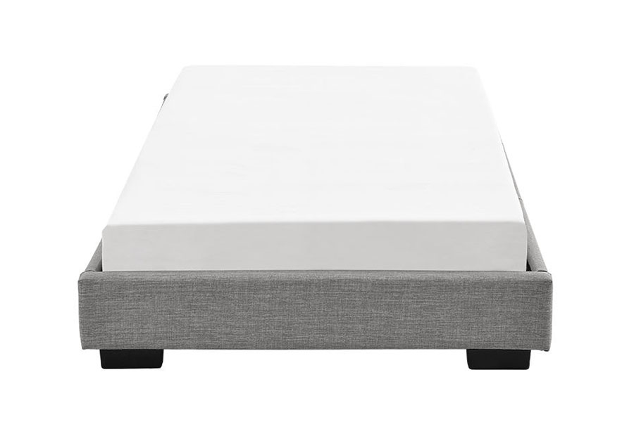 1159A King Queen Linen Solid Wood Frame Upholstered Bed