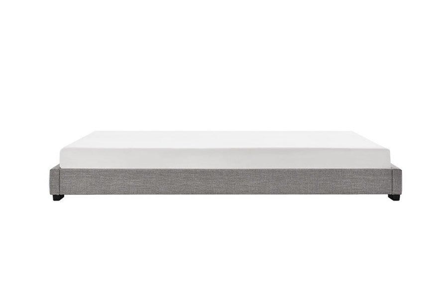 1159A King Queen Linen Solid Wood Frame Upholstered Bed