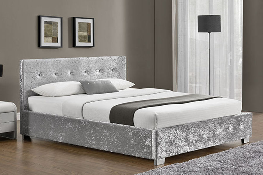 1191G Tela Ottoman King-Size Upholstered Storage Bed Frame