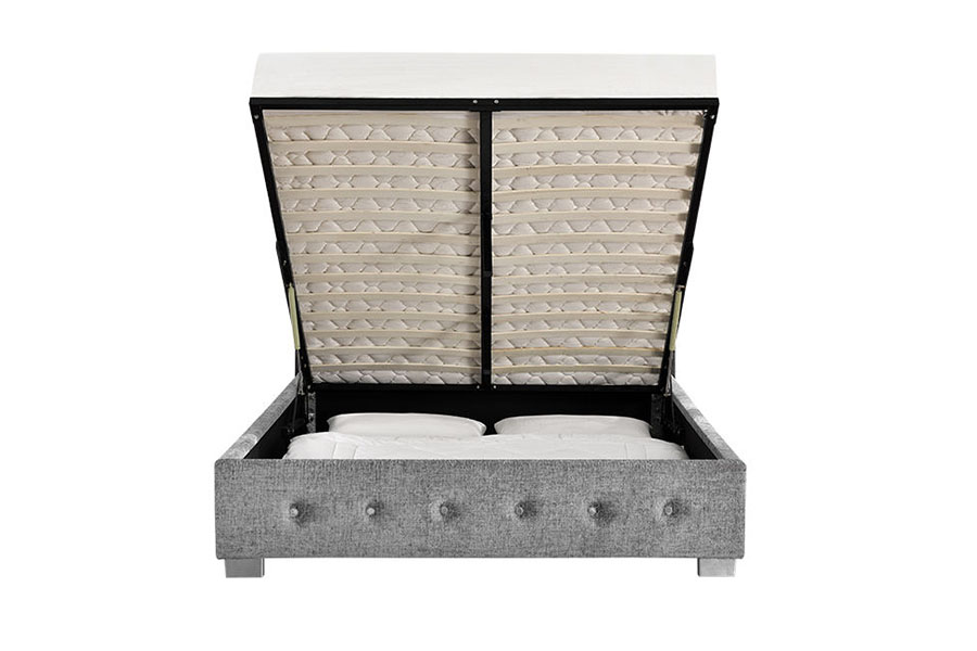 1191G Tela Ottoman King-Size Upholstered Storage Bed Frame