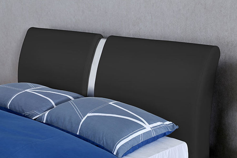 1285G Multi-Size Faux-Leather Ottoman Bedroom Storage Upholstered Bed Frame