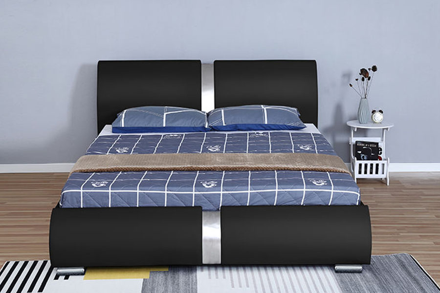 1285G Multi-Size Faux-Leather Ottoman Bedroom Storage Upholstered Bed Frame