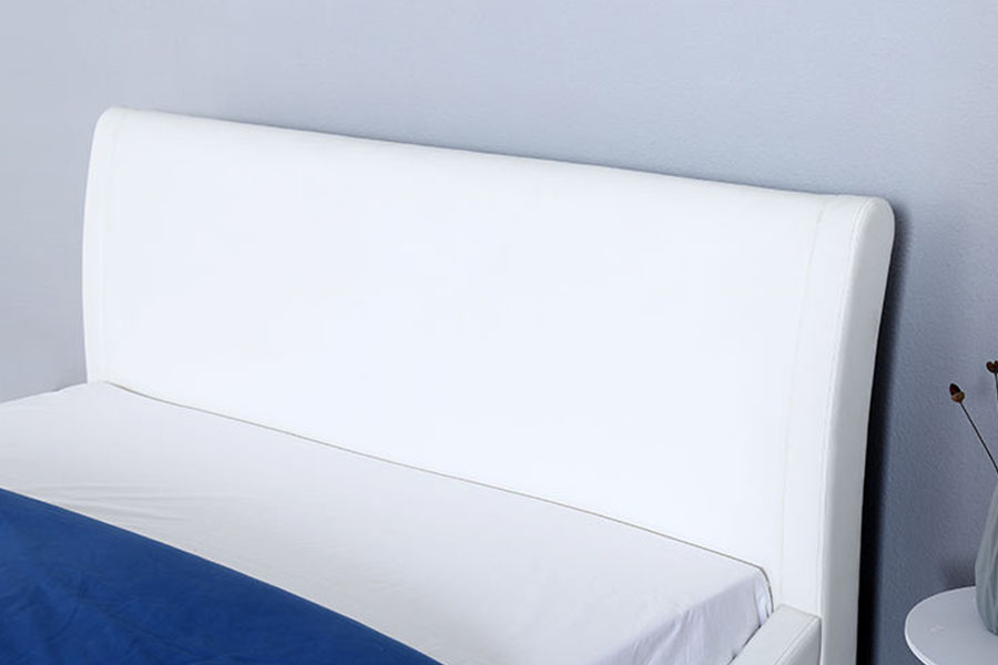 1280G Soft-Headboard Faux-Leather Gas-Lift Bedroom Storage Bed Frame