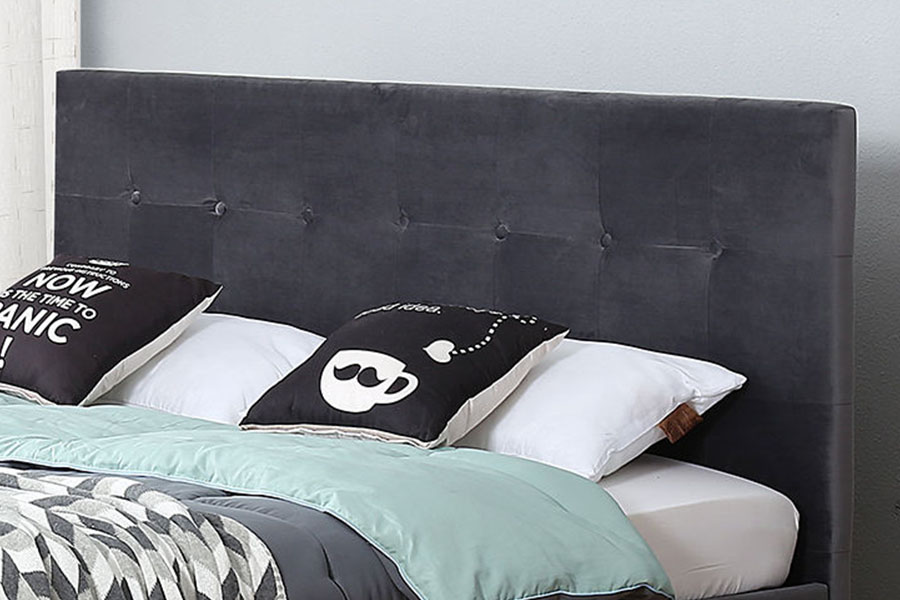 1274G Tufted Space-Saving Leather Hydraulic Lift Queen Storage Bed Frame